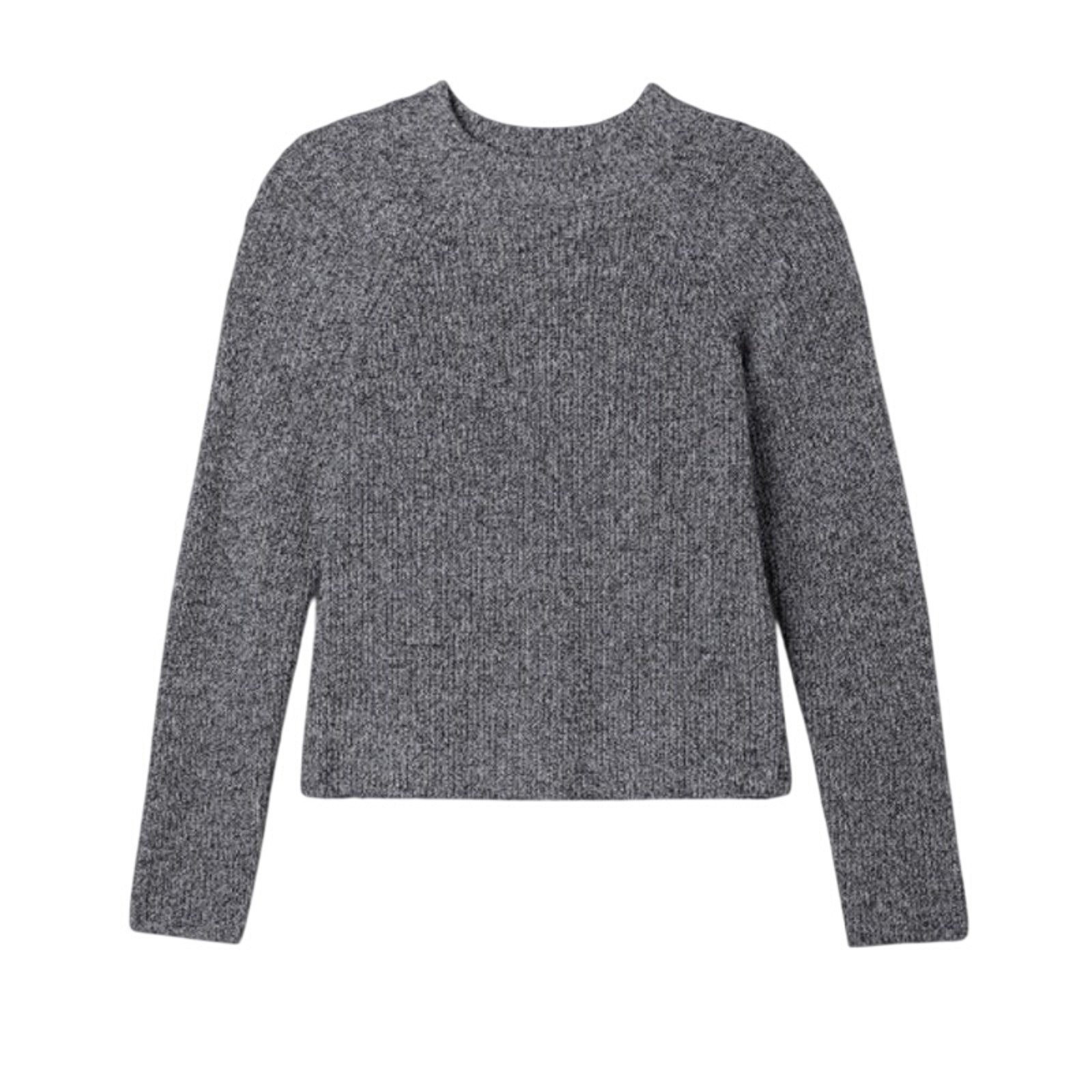 Eileen Fisher Recycled Cotton Mock Neck Sweater Quiet Luxury Lagenlook Nwt S